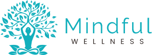 mindful logo wide blue